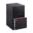 18 Deep 2-Drawer File Cabinet, Metal Imported Two drawer vertical file cabinet, Black