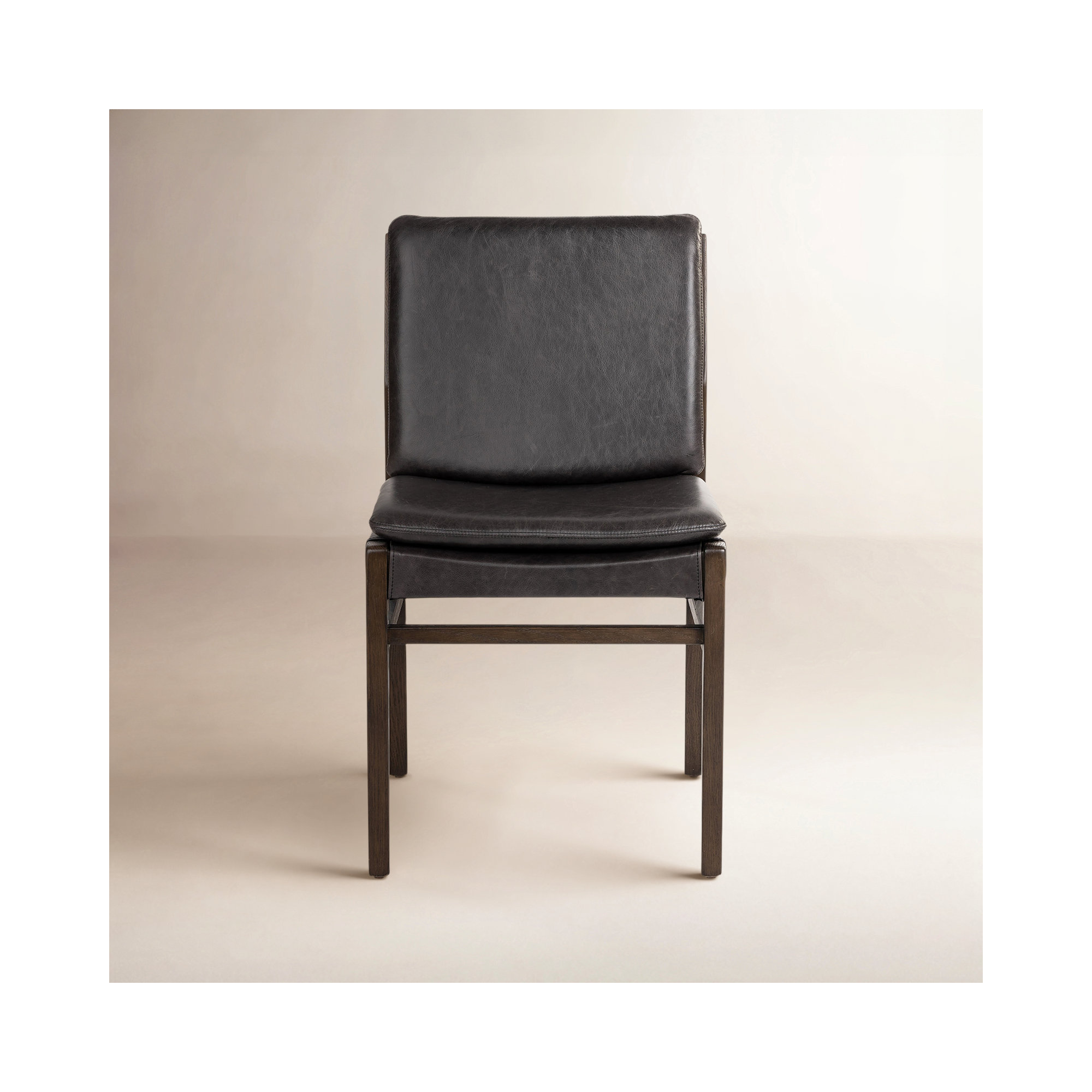 Wilson Leather Side Chair in Sonoma Black