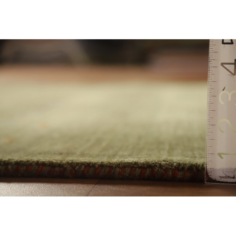 Green Tribal Gabbeh Indian Area Rug