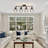 4-lights Semi Flush Mount Ceiling Light, Adjustable Multi-directional Light Fixtures, Rotatable Farmhouse Light Fixtures Mount With Metal Cage For Dining Room, Living Room-1801908518