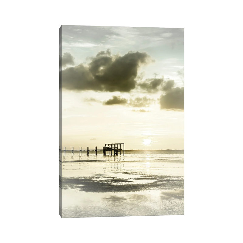 Bokeelia Sunset | Vintage by Melanie Viola - Wrapped Canvas Print, 20.32 cm H x 30.48 cm W