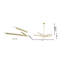 Lustre 10 lumières en forme de baguette d'or-29552790