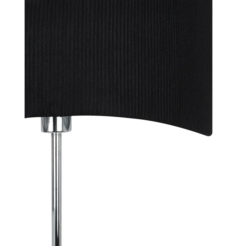 Ahile Floor Lamp, Chrome, Black/Silver