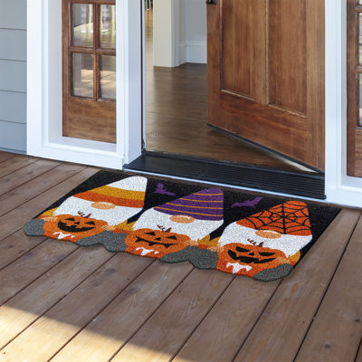 Halloween Gnomes Coir Doormat