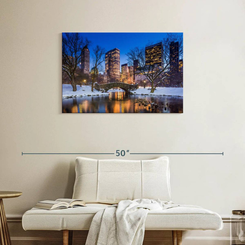 Kavia Winter Gapstow Bridge, 24" H x 36" W
