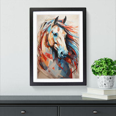 Horse Geometric - Framed Print