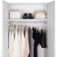 Armoire de rangement garde-robe, 2 portes-1288038455