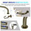 Aariel Steel Adjustable 1'' Single Curtain Rod-19324274-19324278