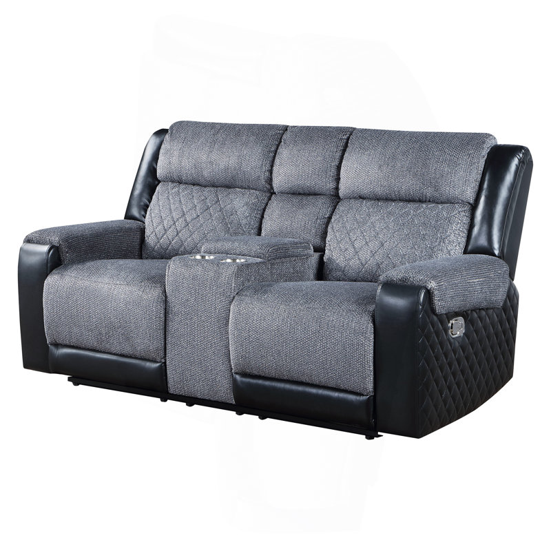 Causeuse inclinable grise / noire