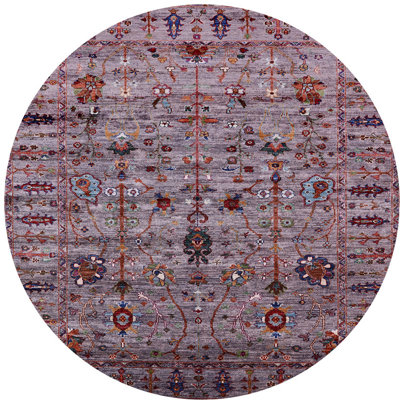 Future Tense Oriental Indoor Rug, Round 8'