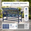 Banc de parc extérieur Hdpe avec porte-gobelet dissimulé-788171853
