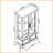 Curio Display Cabinet, American Retro Lighted Glass Cabinet with Adjustable Shelves, 2 Doors &amp; 1 Drawer | Oak-763622491