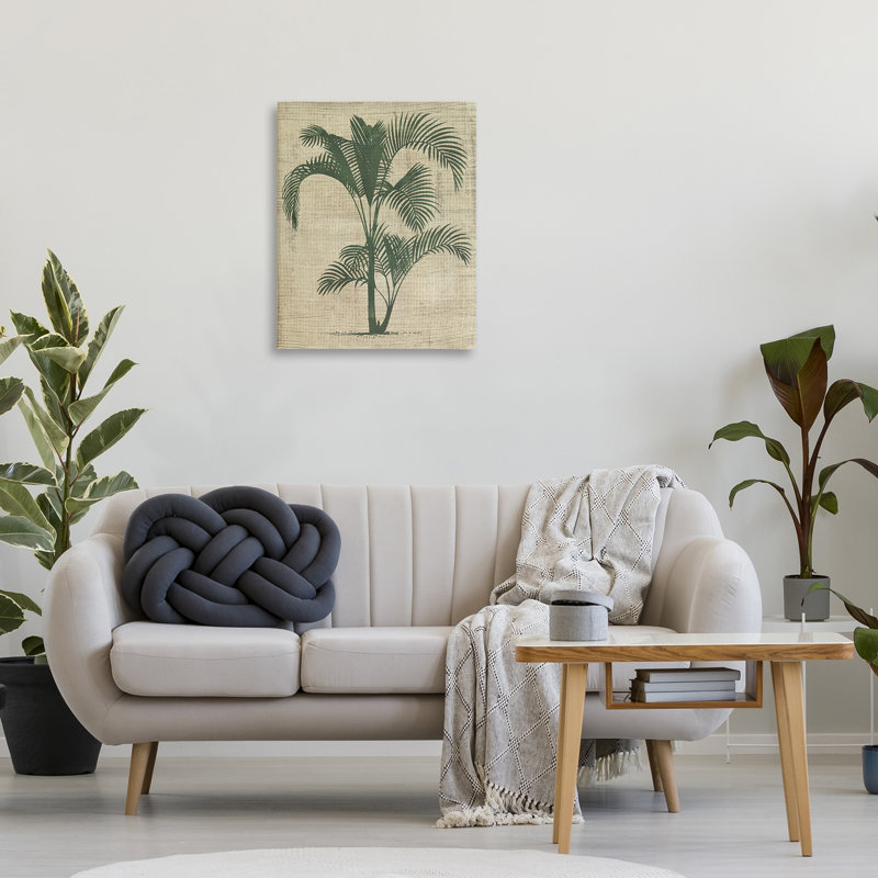  Palmier sur toile, art mural par June Erica Vess, H 30 po x l 24 po