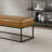 Odessa Tan Leather Bench