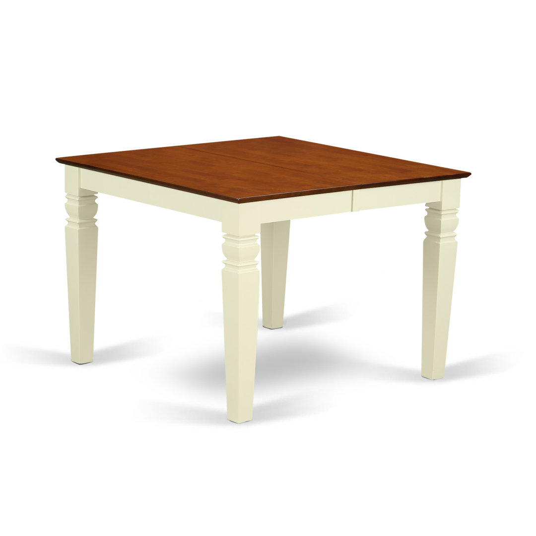 Benni Extendable Solid Wood Dining Table Alcott Hill® Base 