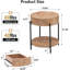 Round Side Table with Storage-1086066847