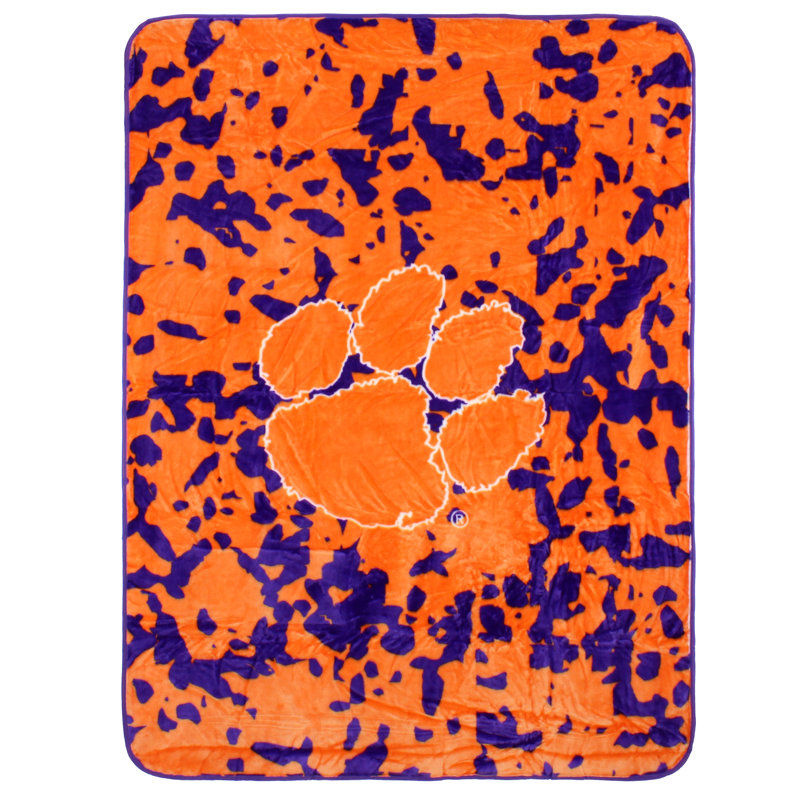 NCAA Knitted Throw Blanket, Clemson