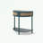 Wooden console Table with Sliding Rattan Door and buttom shelf-1634353687
