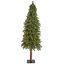 Arbre de Noël artificiel pin vert avec lumières claires/blanches-415486622