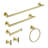 Gold 6 - Piece Bathroom Hardware Set-92901991