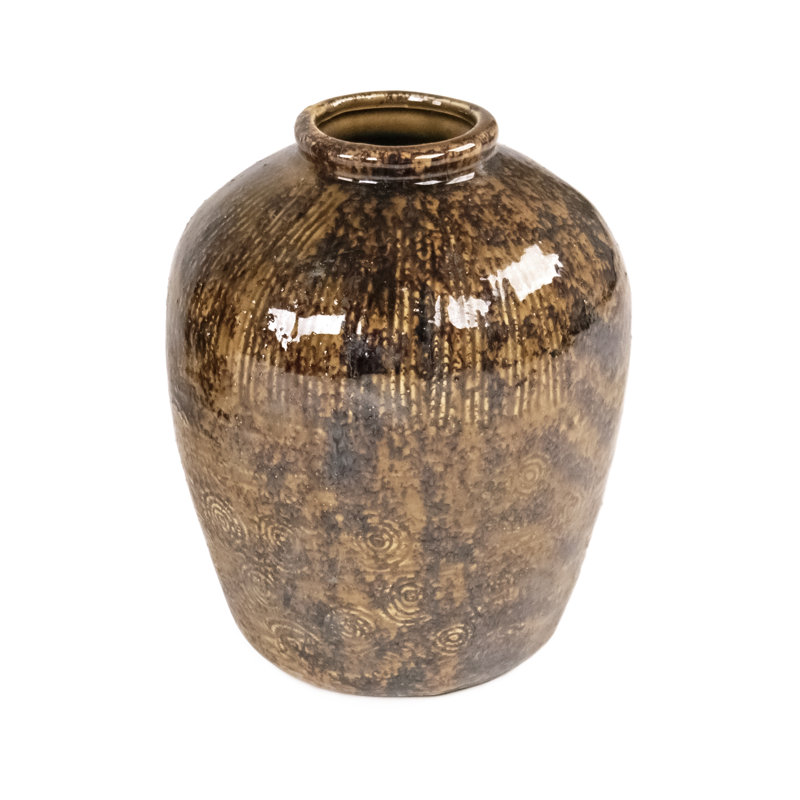 Labreeska Ceramic Table Vase, 8.5" H x 7.5" W x 7.5" D