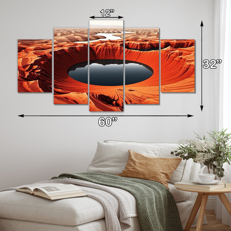 Martynne - Abstract Landscape Canvas Print - 5 Panels