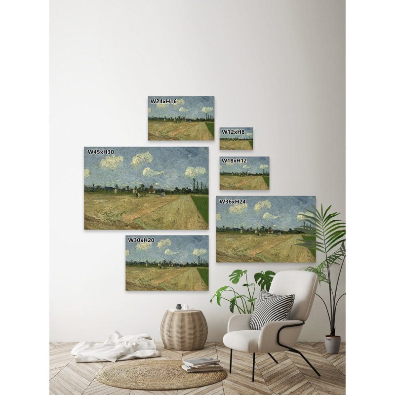 «Ploughed Fields», reproduction sur toile tendue, H 12 po x l 18 po