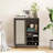 34 Inch Rattan Wine Bar Cabinet-1824770861