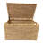 Ved Heavy-duty Water Hyacinth Wicker Storage Trunk with Safety Hinge and Metal Frame, 17.5" H x 30" W x 17.5" D, Natural-1869173449-1833267120