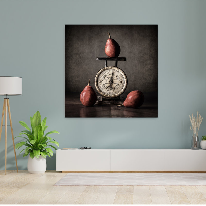Art mural rétro classique avec poires rétro, H 48 po x l 48 po
