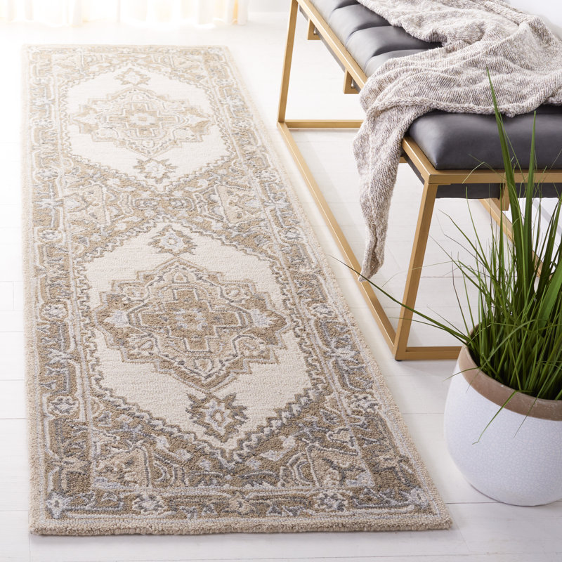 Tapis oriental en laine et coton touffeté à la main Metro, Rectangle 8 pi x 10 pi