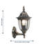 Adielle 35.5cm H Outdoor Armed Sconce-1895449571
