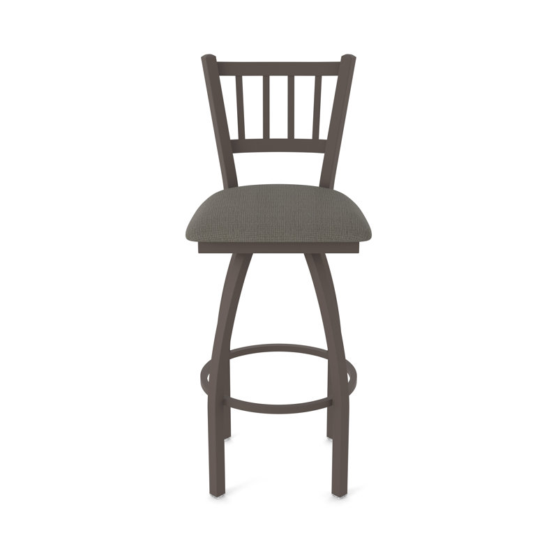 810 Contessa Swivel Stool, Bronze, Fabric-Graph Chalice, Extra Tall (36" Seat Height)