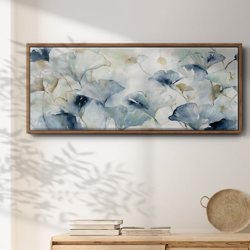 Glorious Gingko- Framed Canvas, 20" H x 50" W