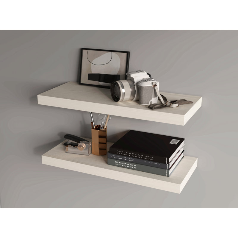 Tablette flottante en mélamine X2
