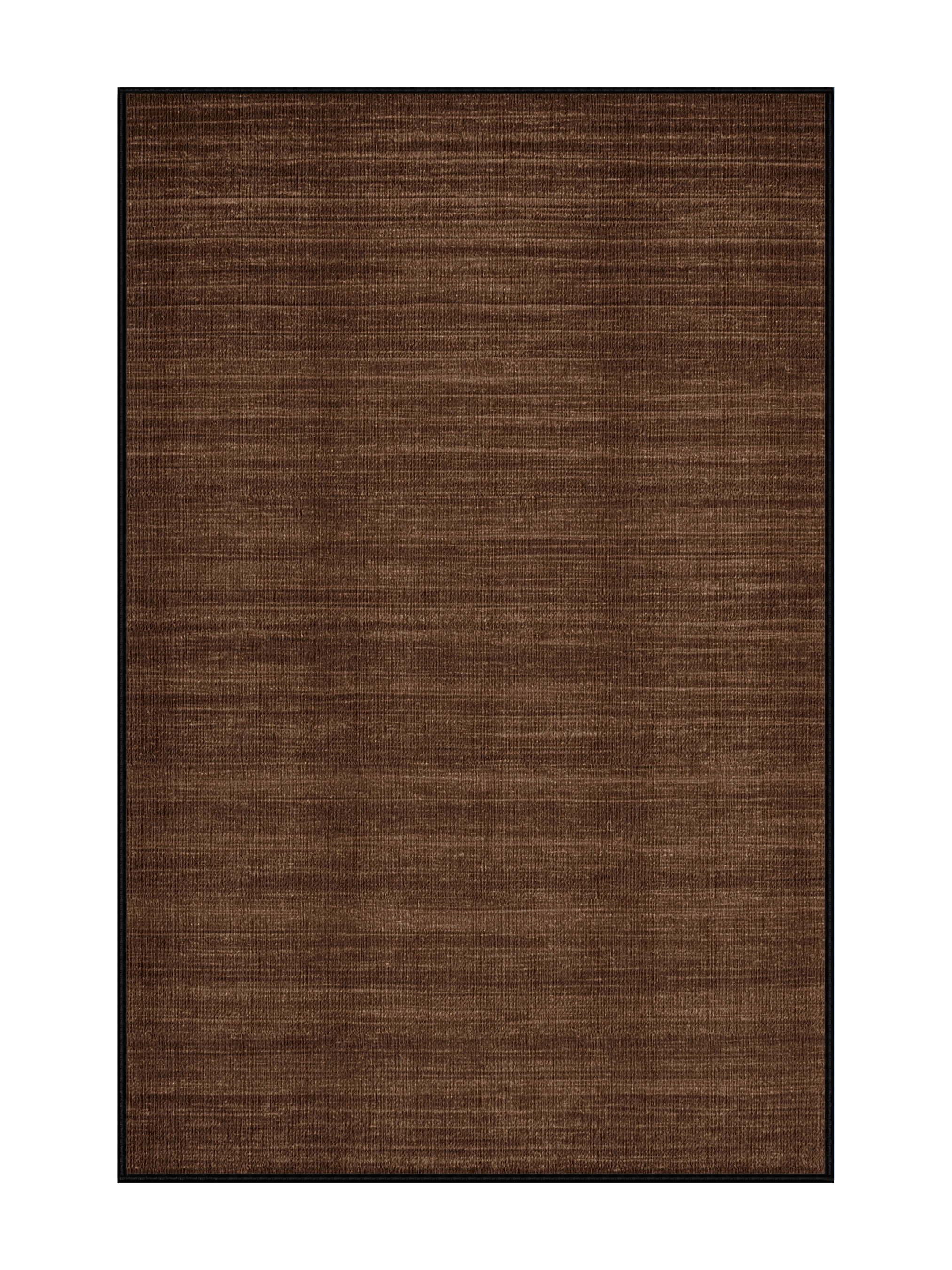 Hokku Designs Machine Washable Solid Brown Area Rug | Wayfair