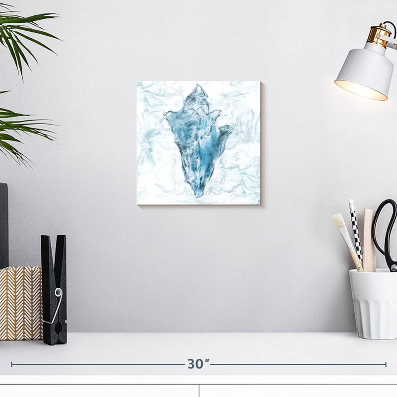 Aletra Blue Marble Coast Shell, 10" H x 10" W
