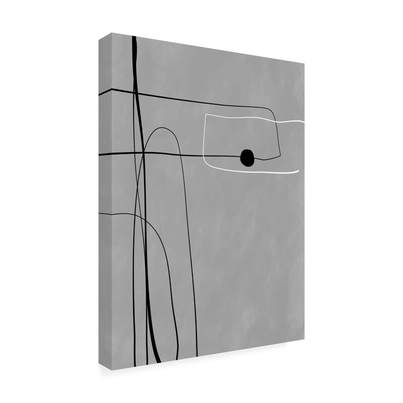 «Blackawhite38» par Elena Ristova - reproduction d'art sur toile tendue, H 19 po x l 14 po x P 2 po
