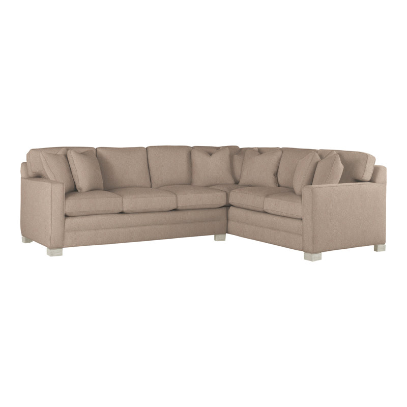 Hillcrest Upholstered L-Shaped Sectional Reversible, Navada Mushroom, Wrenn