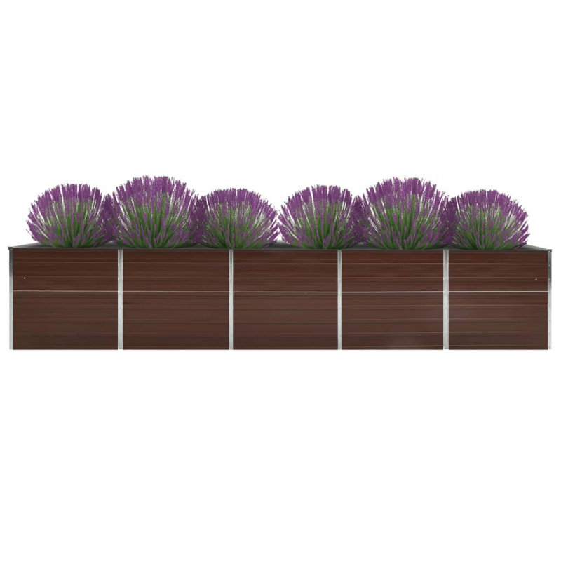 Oconnor Metal Planter, Brown