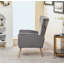Fauteuil d'appoint à oreilles en velours-1233148869