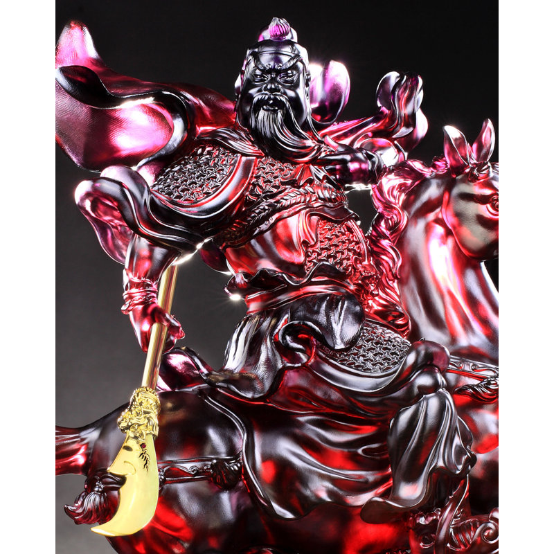 General Guan Gong, Righteous One Crystal Figurine