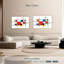 Avery Mondrian d'inspiration rustique abstraite
