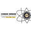 Grande horloge murale en métal noir et jaune Minimalist Luxury