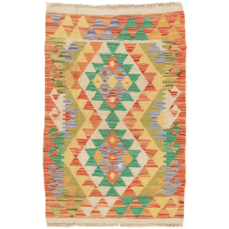 Southwestern Wool Hand Woven 60cm X 90cm Area Rug