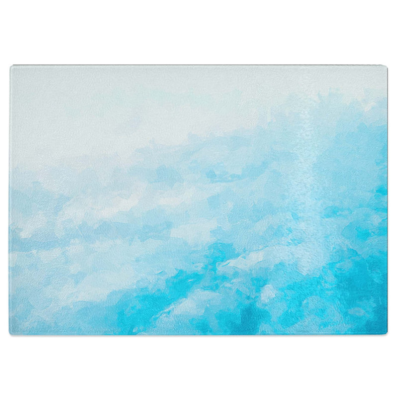 Tempered Glass over the Clouds Chopping Board, 39 cm W x 28.5 cm L
