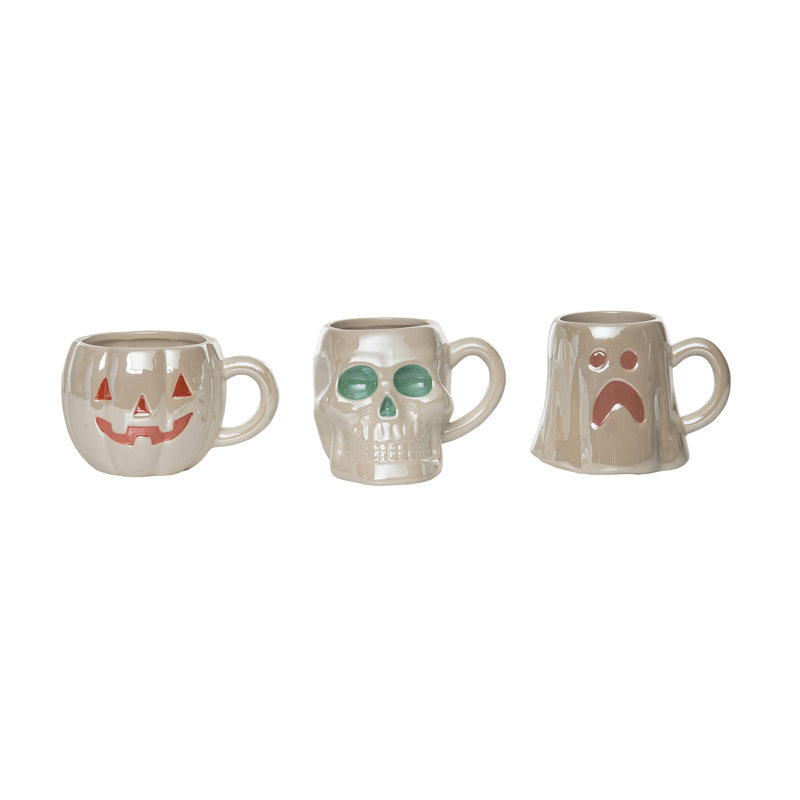 Ensemble de 3 tasses fantaisistes Dolomite Iridescent