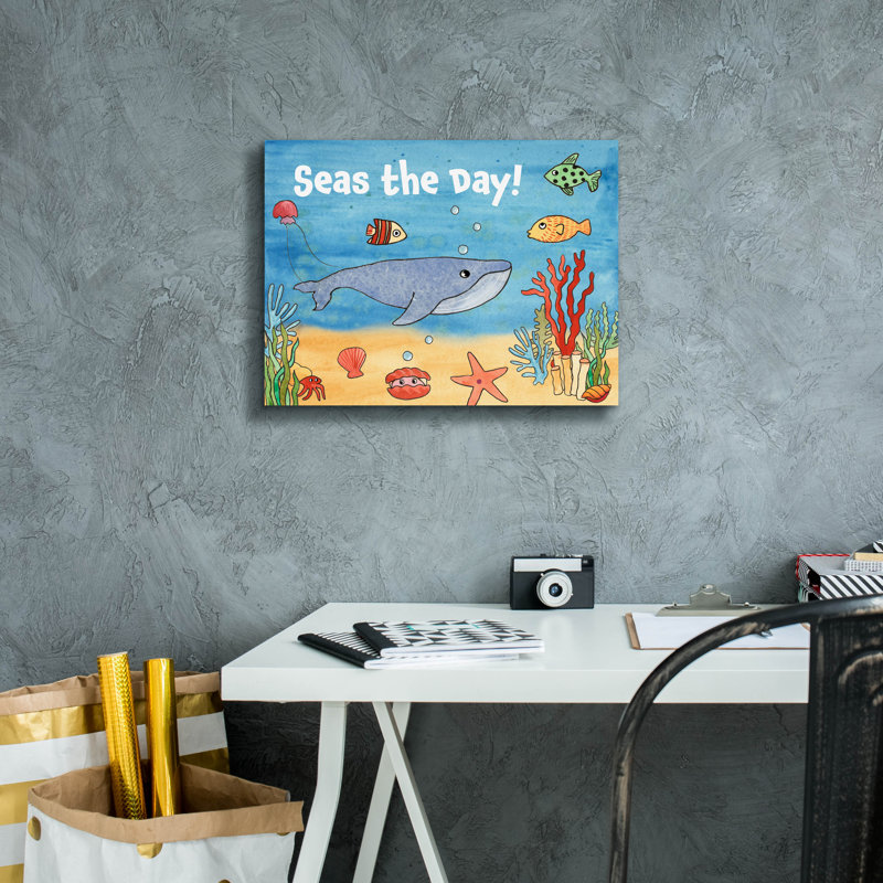  «Cute Sea Creatures 2» par Alicia Longley, art mural sur toile, 16 po x 12 po, H 12 po x l 16 po