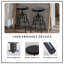 Tabouret de bar industriel rétro Vintage - Tabouret de bar pivotant rustique - Tabouret rond en métal et en bois-247048363