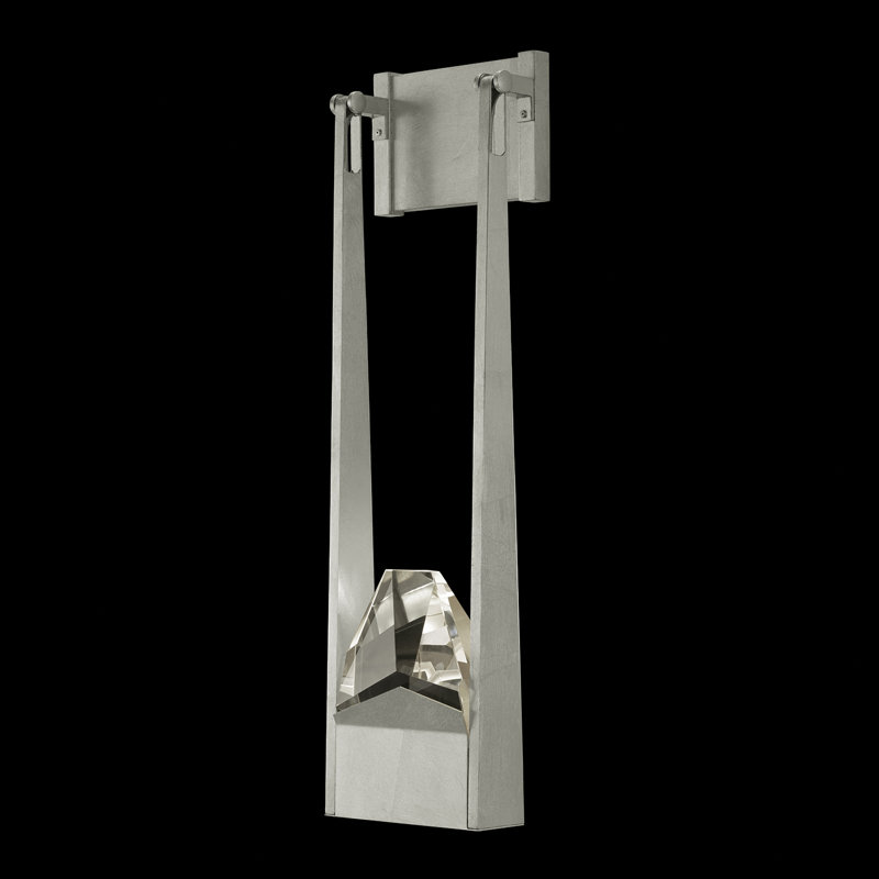 Strata 2 - Light LED Armed Sconce, Silver Leaf
